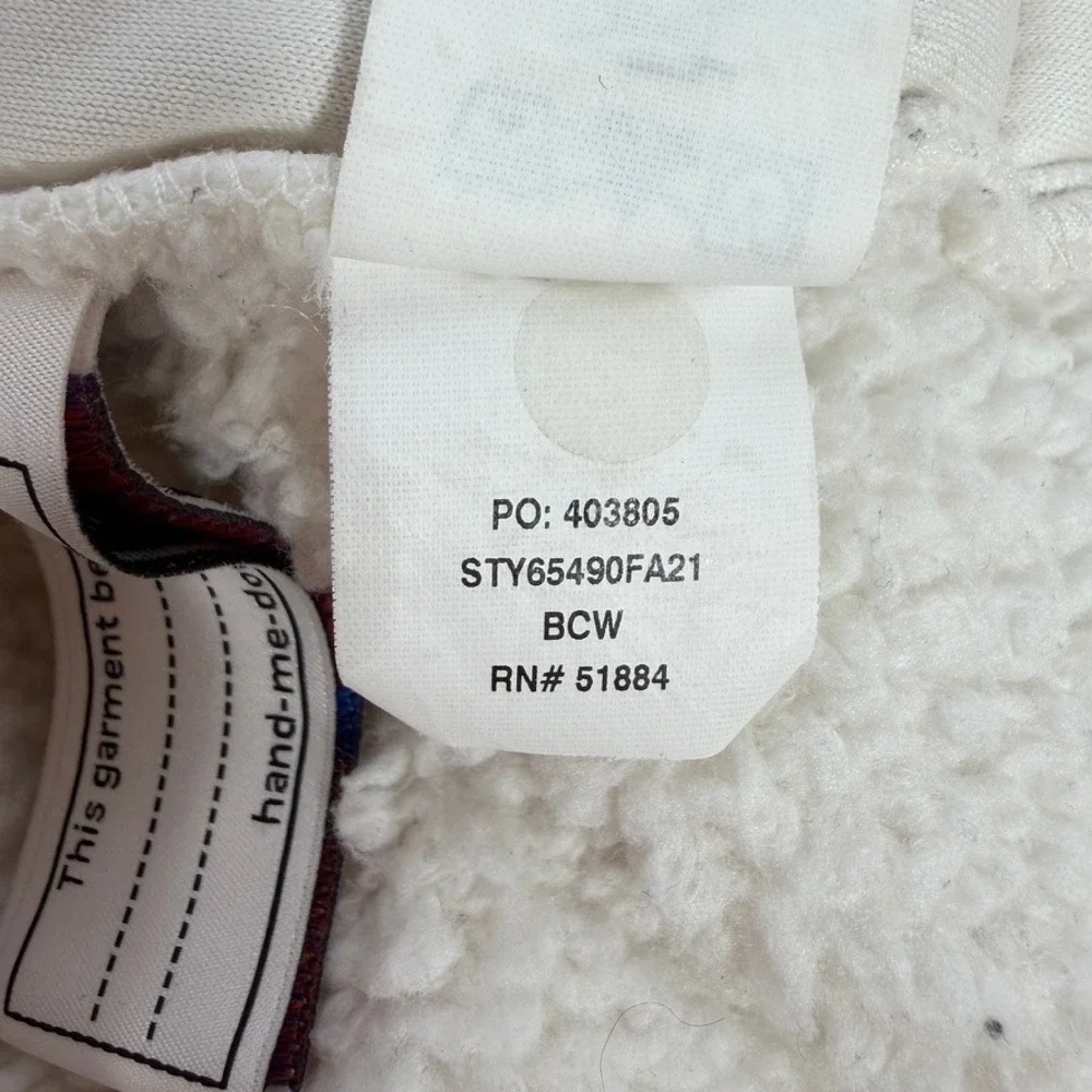 Patagonia Girls Los Gatos Fleece Vest Birch White Full Zip Size M 10